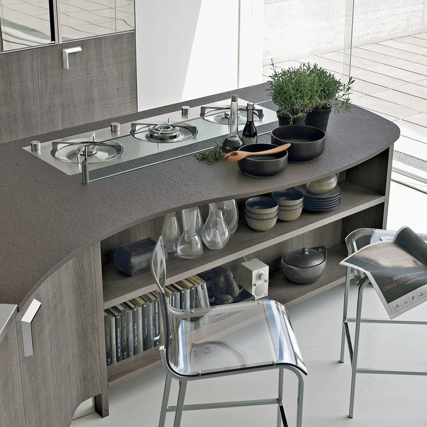 CUCINE ISOLA D'ELBA: Dettaglio Piano Cottura di una Cucina Moderna 